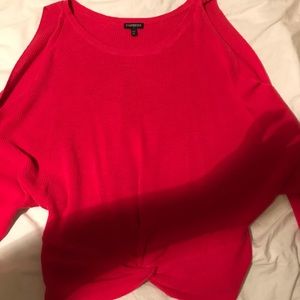 Cut out sleeve sweater